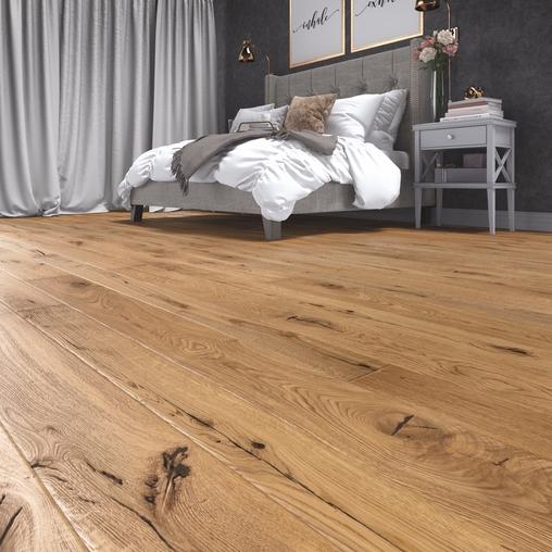 "Unfinished Story" oak parquet hardwood flooring by Baltic Wood